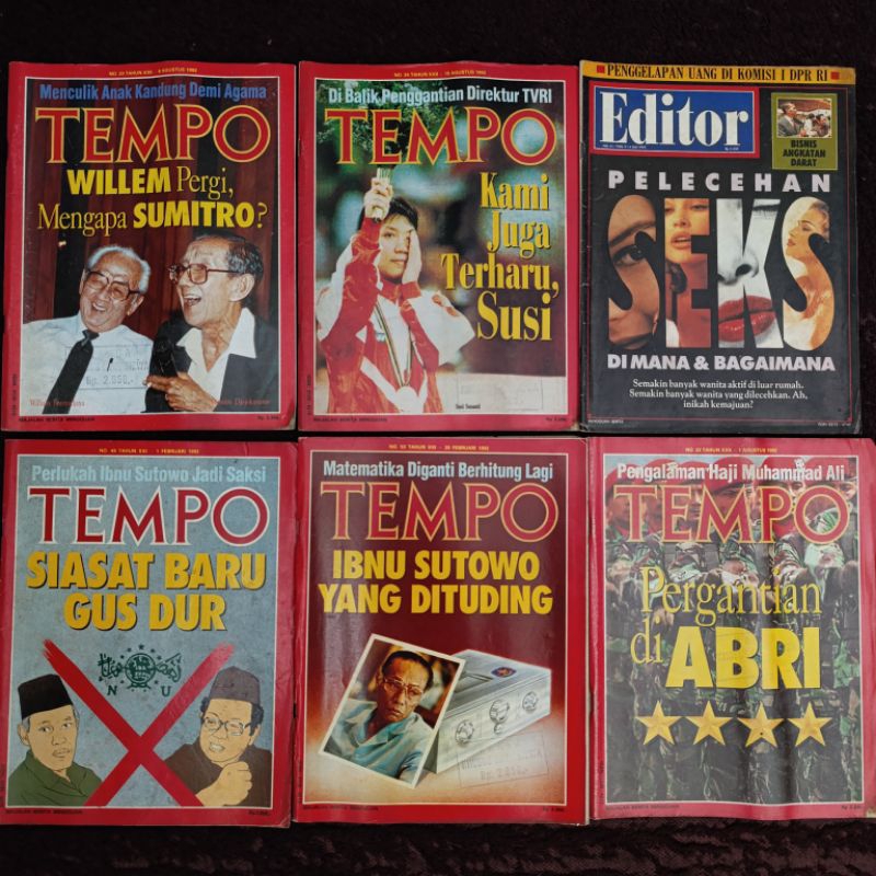 Majalah Tempo Jadul edisi th.1992 (cabutan)