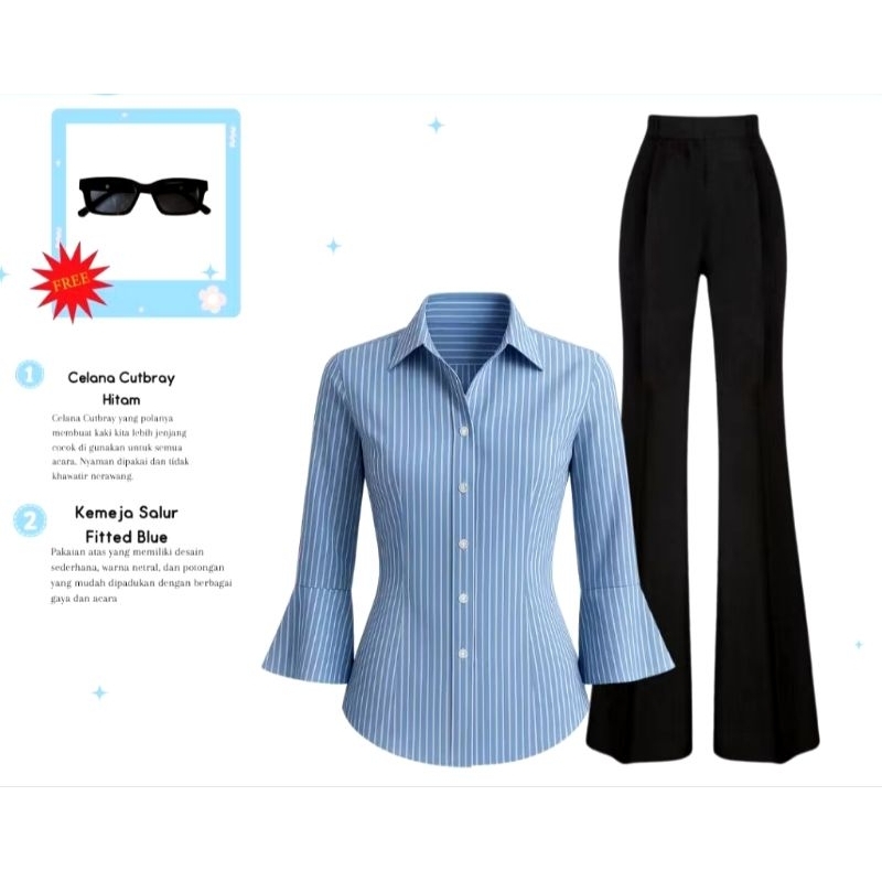 1 set baju+celana+jilbab korean stailee bahan premiumnya tebal kekinian