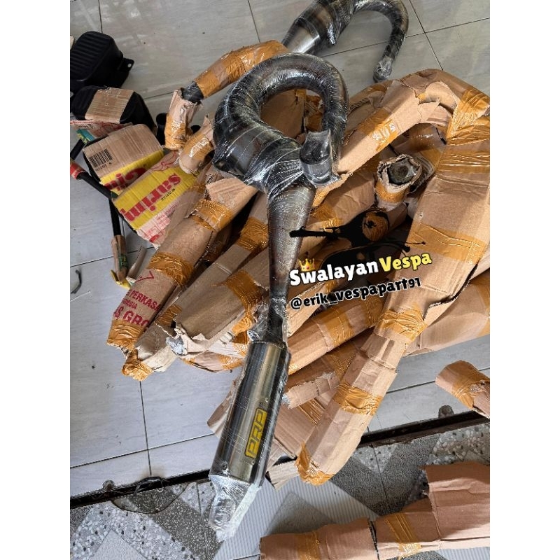 knalpot vespa model racing knalpot vespa racing knalpot vespa px ps super sprint excell vbb