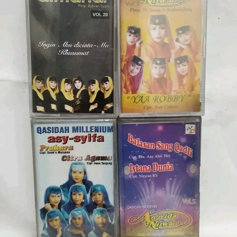kaset qasidah modern almanar/annida nirwana/asy syifa