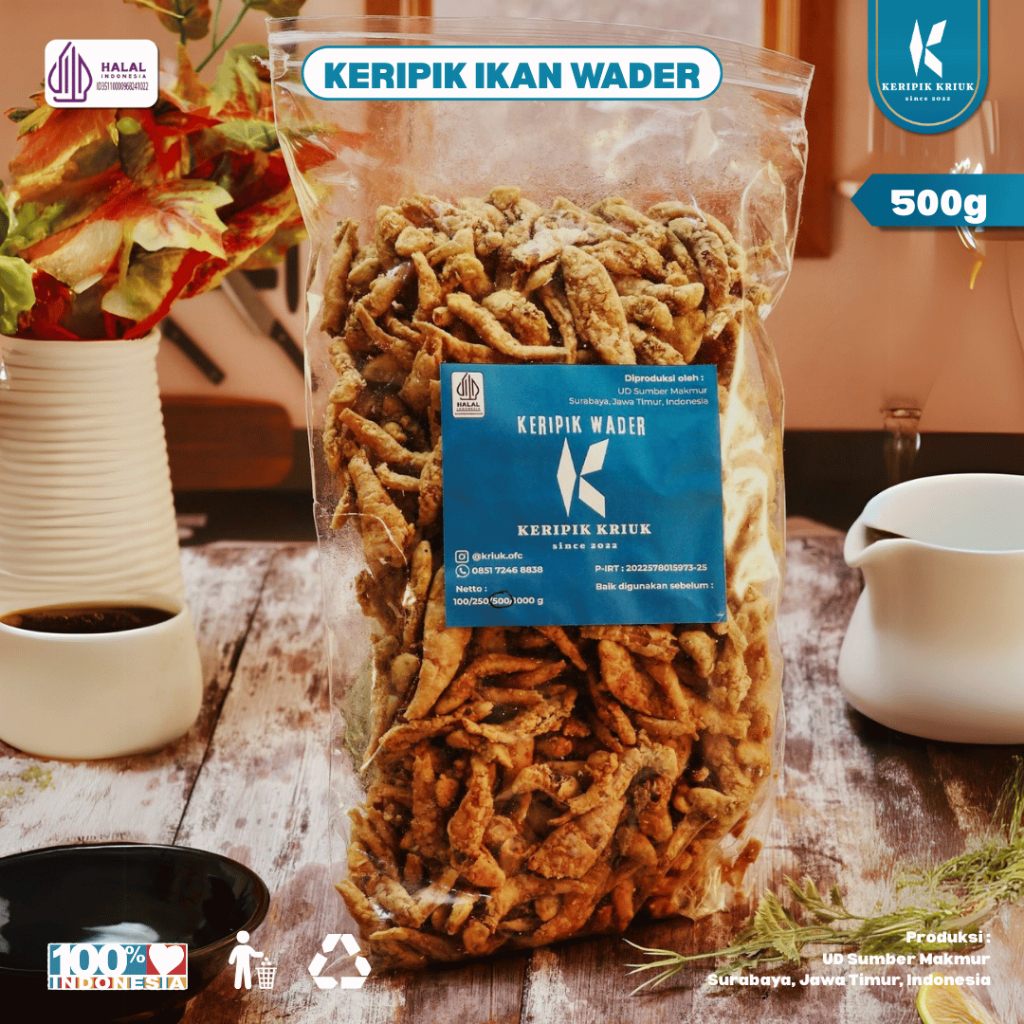 

KERIPIK IKAN WADER KRIUK 500gr