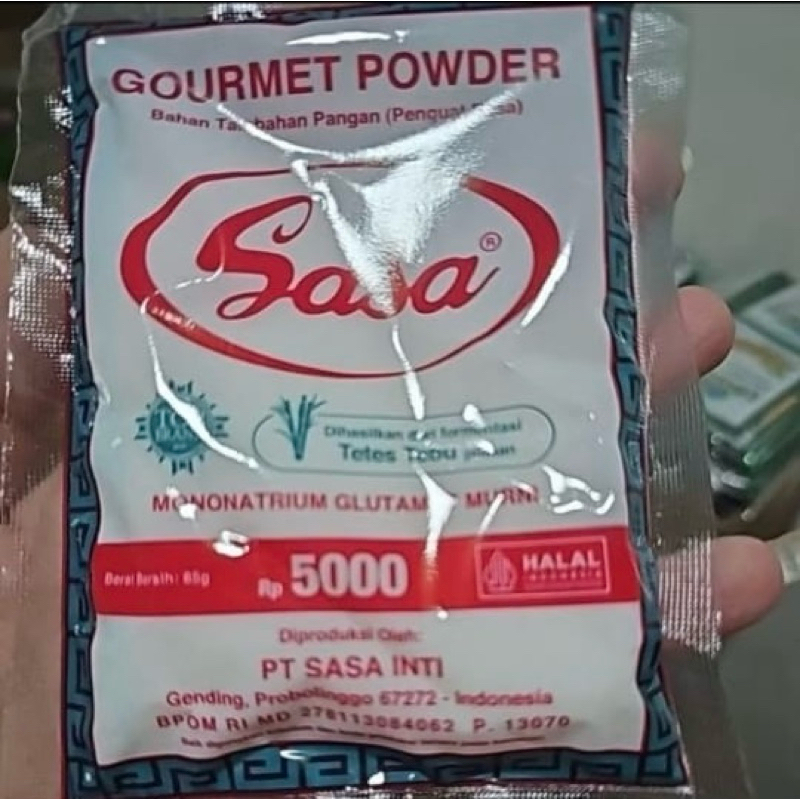

Micin / Mecin/ MSG / Vetsin / Gourmer Powder / Penyedap Rasa Sasa per pcs per pack 500s 1000s 5000s 10000s 250 gr 500 gr