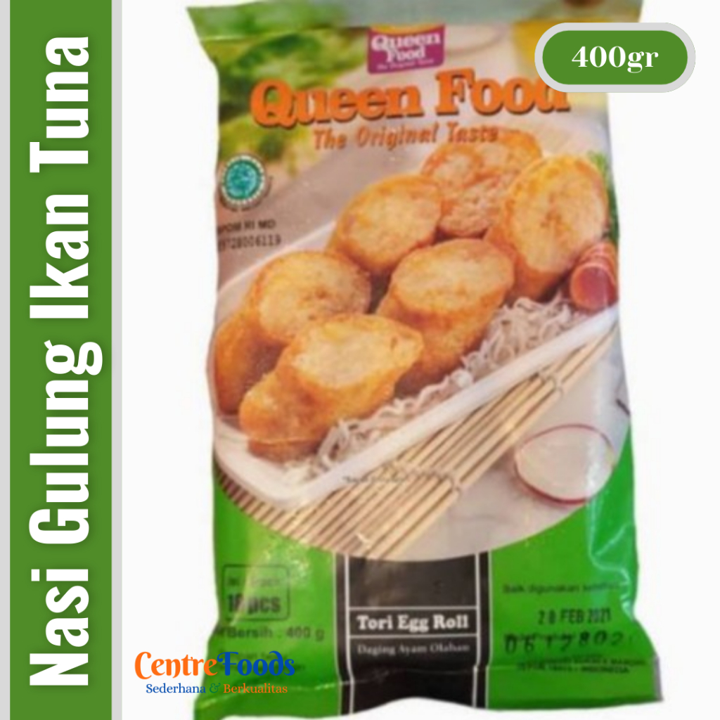 

Daging Ayam Olahan - Tori Egg Roll QUEEN FOOD | Isi 14 Pcs - 400gr [ Harga Per BKS ]