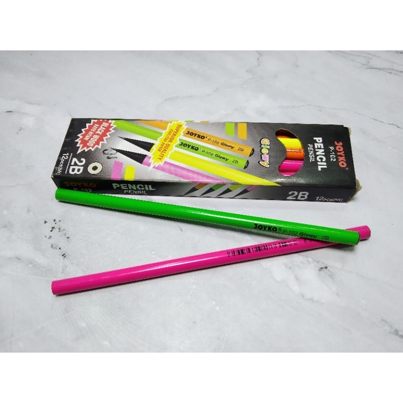 

PENSIL JOYKO 2B P-102 ISI 12 PCS / PENSIL 2B GLOWY - JOYKO