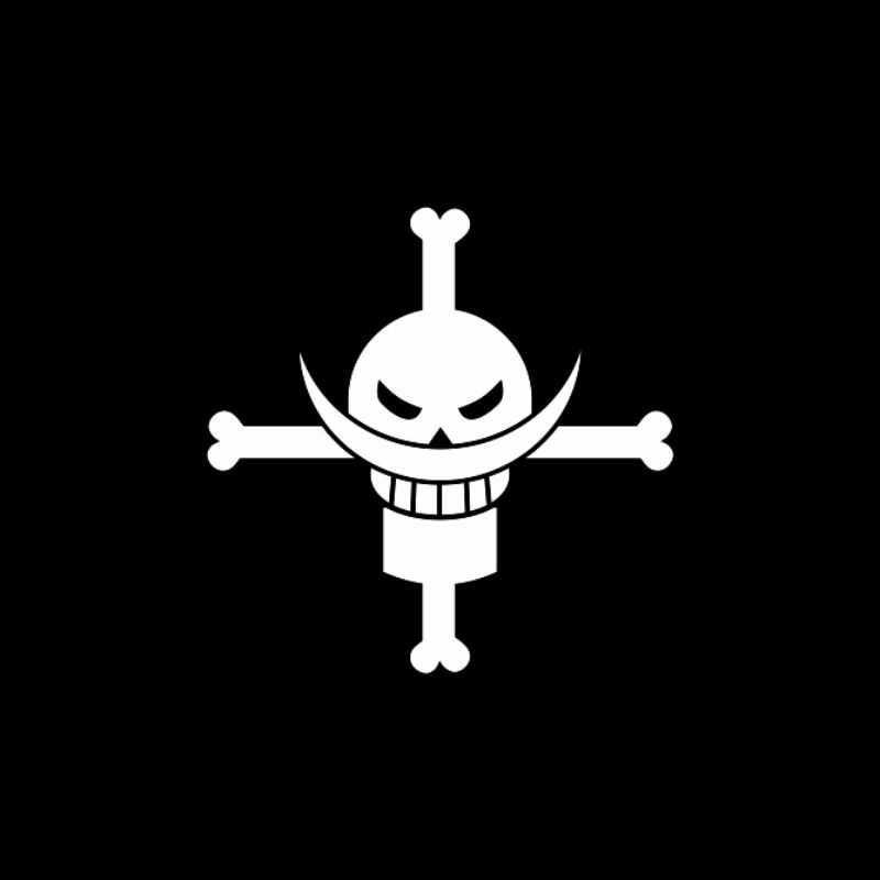 

STICKER ONE PIECE, LOGO Edward Newgate (Shirohige)