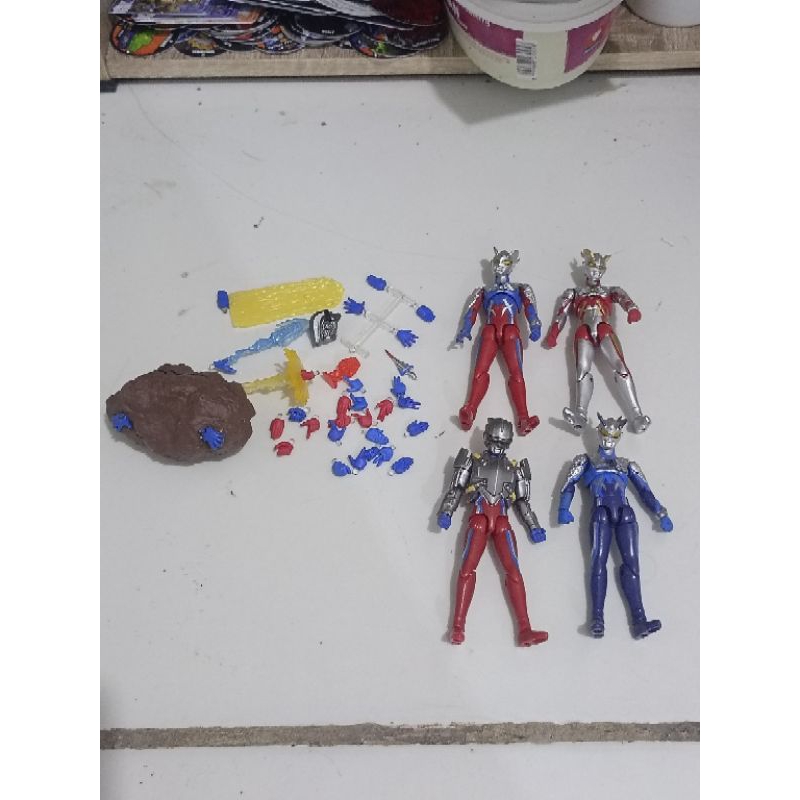shodo chodo ultraman zero set sesuai foto ori bandai