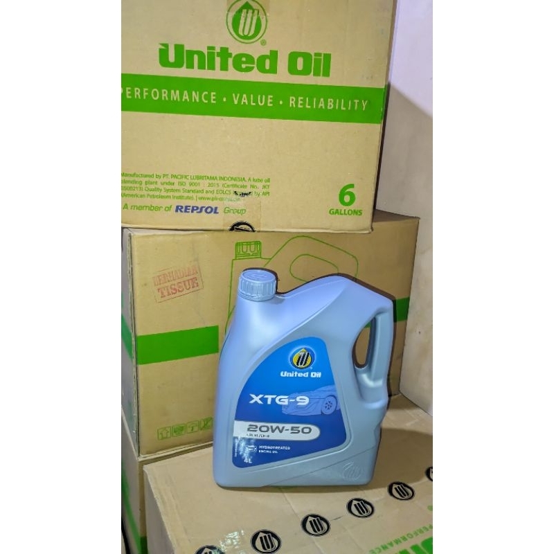 UNITED OLI XTG-9 20W-50 API SJ/CF-4