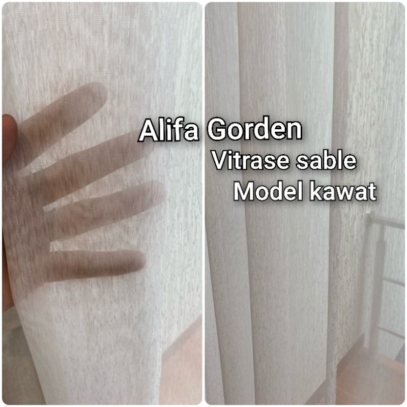 Vitrase Gorden Polos Vitrage gorden Putih Dalaman Gorden