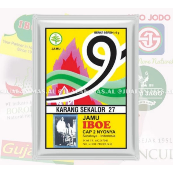 

IBOE - JAMU KARANG SEKALOR / KARANGSEKALOR (ISI 10 SACHET) / MEMBANTU MEREDAKAN SAKIT KEPALA, GREGES GREGES, HIDUNG TERSUMBAT, DAN MELEGAKAN TENGGOROKAN