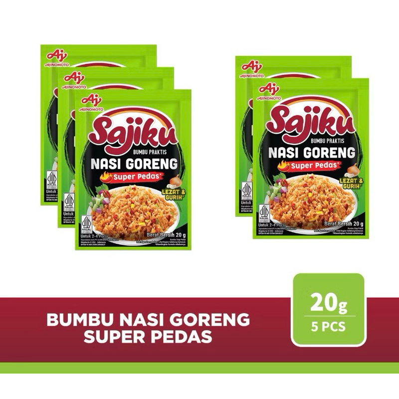 

5 PCS SAJIKU BUMBU NASI GORENG SUPER PEDAS