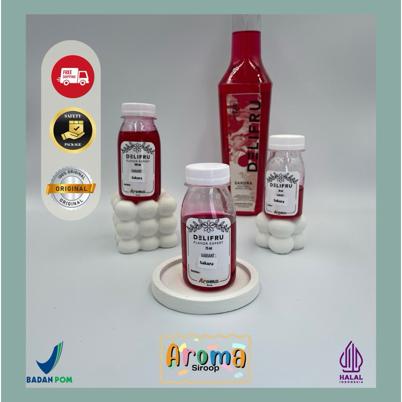 

Delifru Syrup - REPACK Sirup Delifru Sakura Premium ( 100ml - 75ml - 30ml ) Asli 100% ORIGINAL
