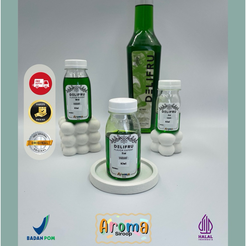 

Delifru Syrup - REPACK Sirup Delifru Kiwi Premium ( 100ml - 75ml - 30ml ) Asli 100% ORIGINAL