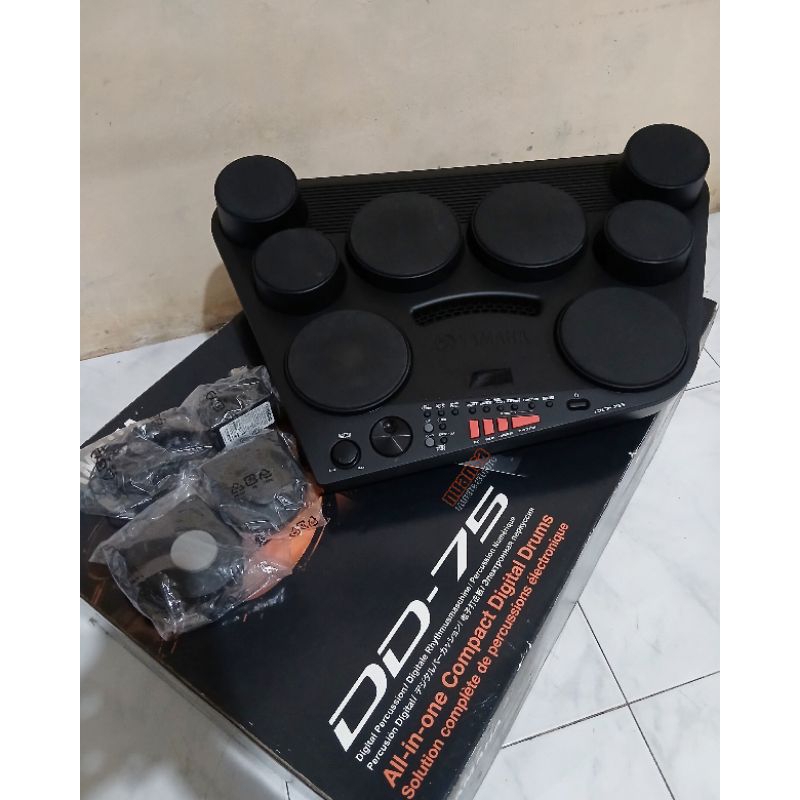 drum elektrik yamaha DD75 second normal mulus