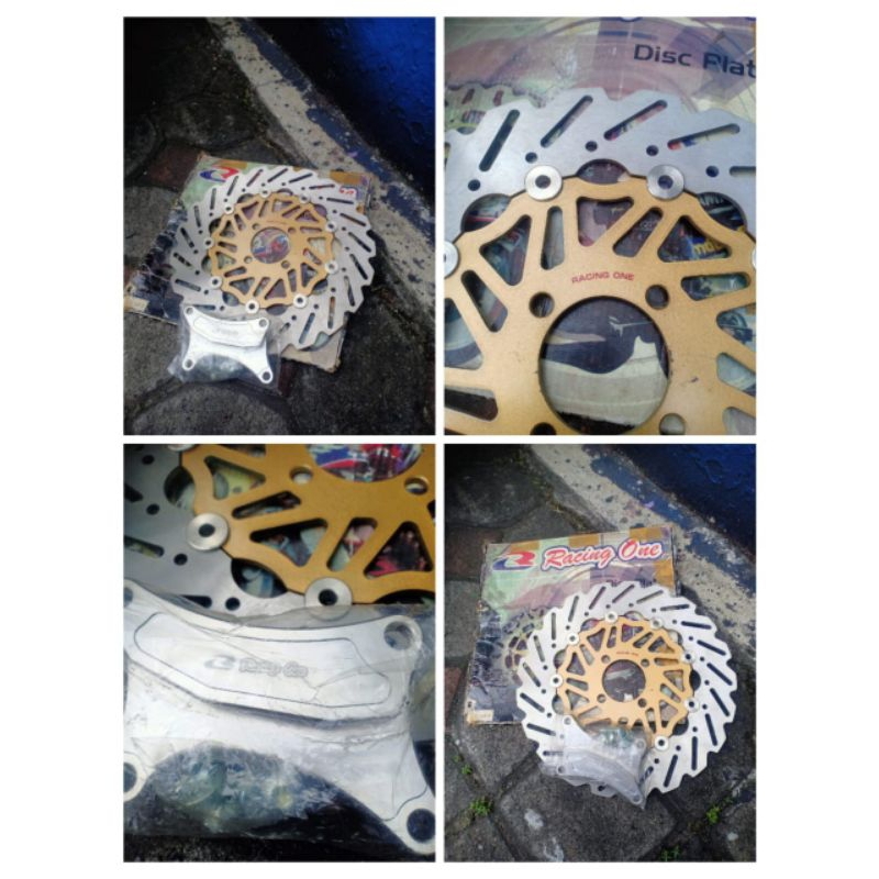 Piringan cakram Vario 110 racing one floating 280 Mili set breket disc cakram depan Vario 110 racing