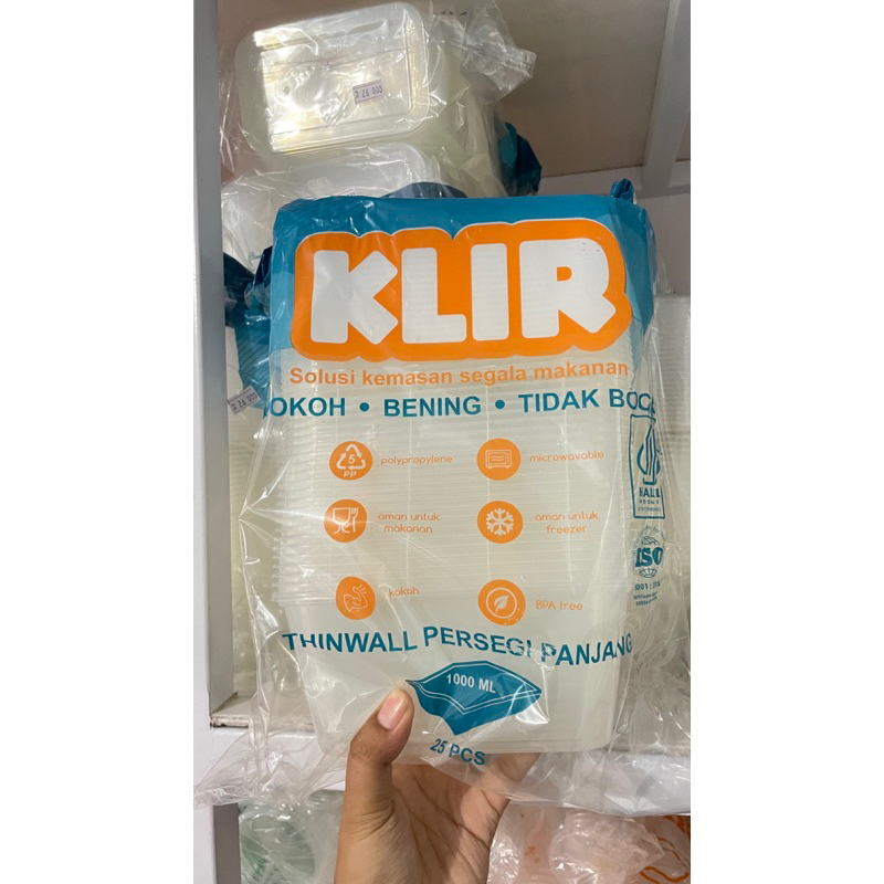 TERMURAH THINWALL KLIR 1000ml