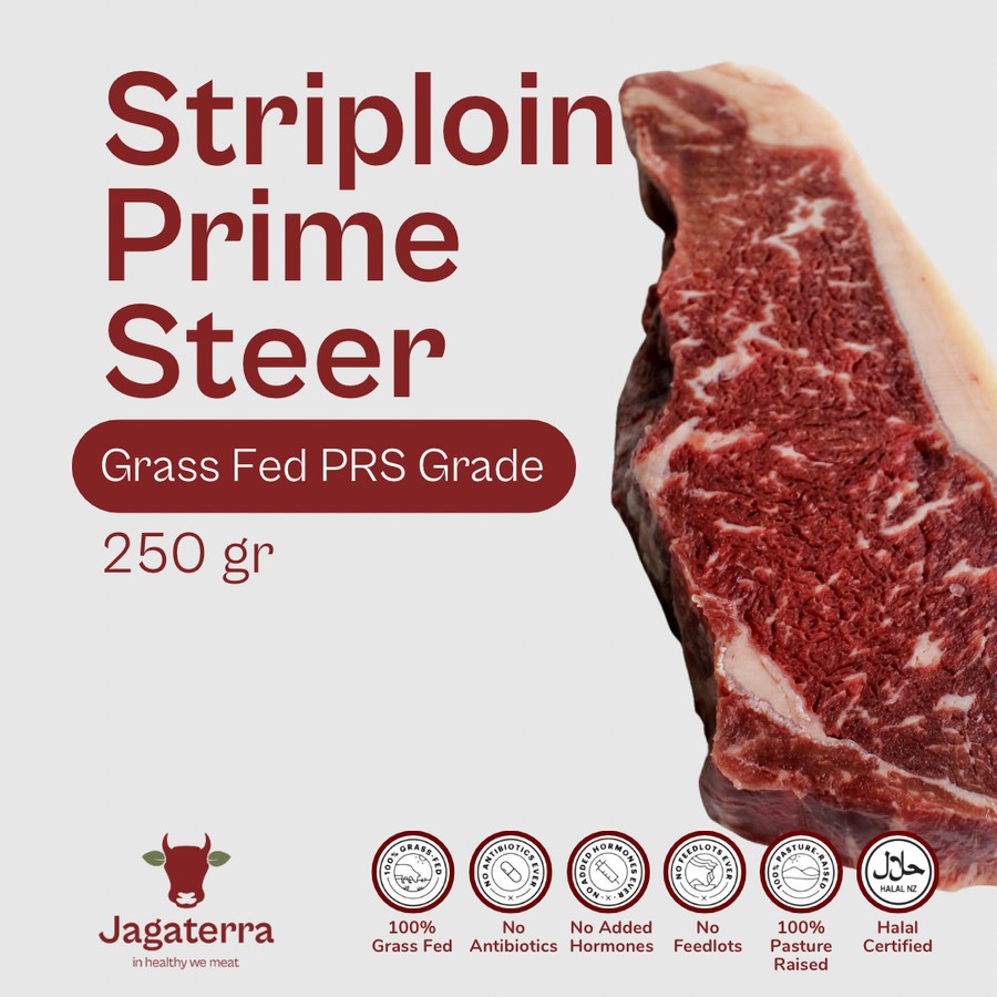 

Sirloin Striploin Steak Grassfed Grade PRS