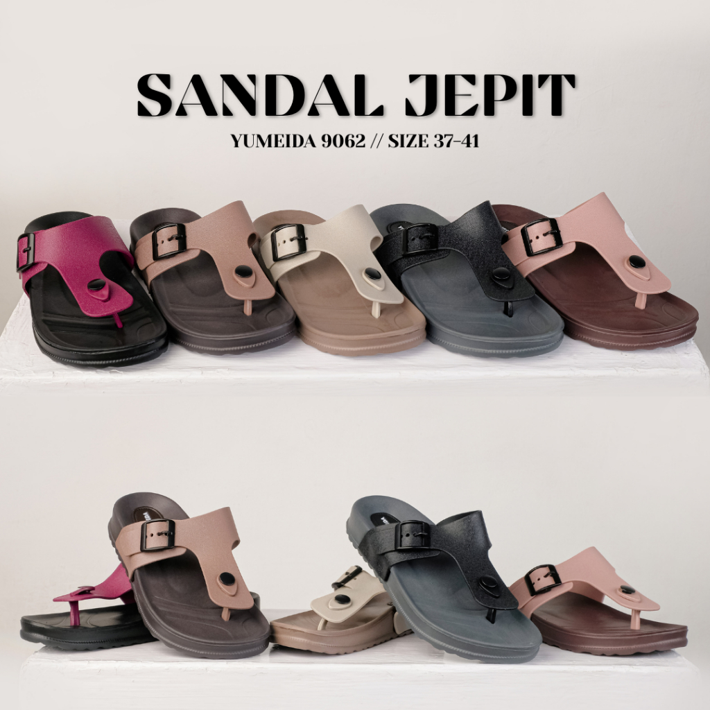 Sandal Jepit Yumeida 9062 Sandal Wanita Sandal Jepit Yumeida Karet Sandal Kekinian