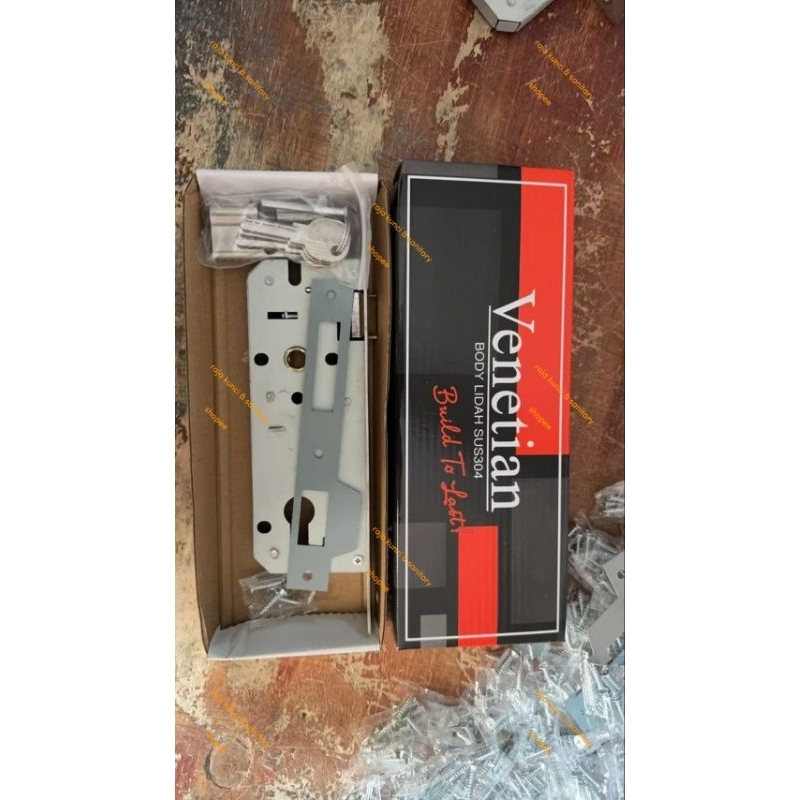 VENETIAN Body Kunci Pintu Rumah / Bodi Kunci Rumah 24cm / Body Kunci Lidah Pintu Besar