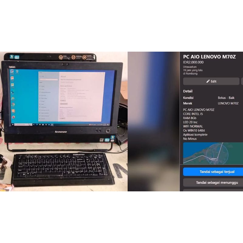 Lenovo PC AIO M90Z Core I5