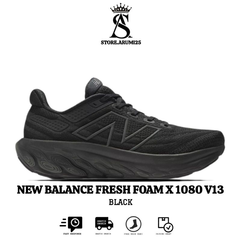 Sepatu Running New Balance Fresh Foam X 1080 V13 Black