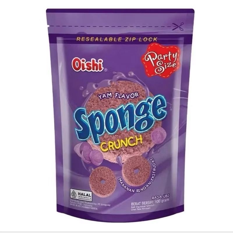 

Oishi Sponge Ubi 100gr - Snack Lembut Rasa Ubi Ungu Alami, Tekstur Sponge Unik & Sehat