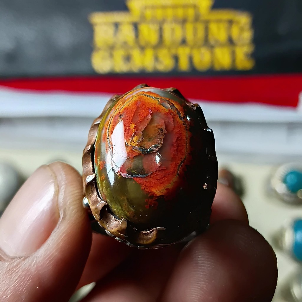 Batu Akik Pancawarna Garut Asli – Keindahan Alami, Kualitas Premium - BK0114