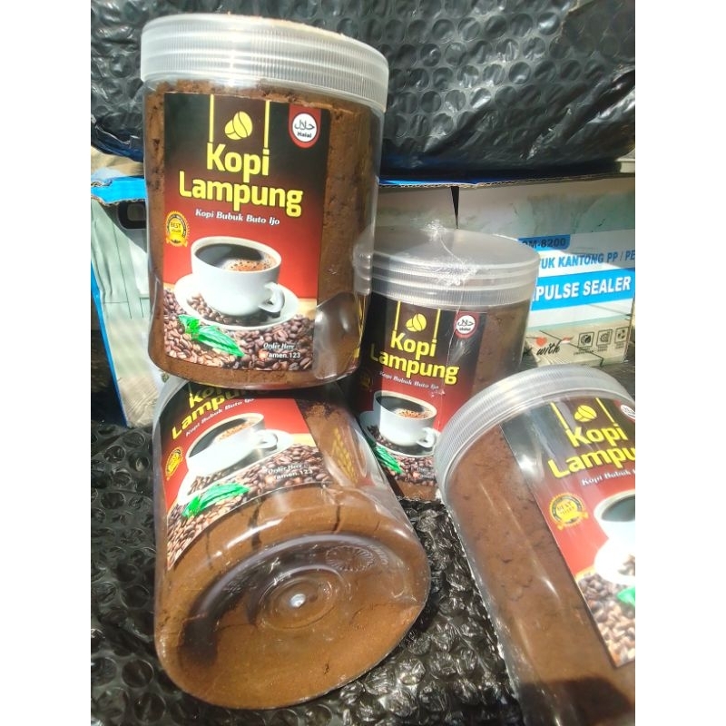 

murah bubuk kopi hitam kopi bubuk murah has lampung kwalitas baik ukuran toples 800mili