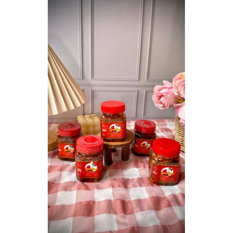 

sambel botol Algojo varian rasa cumi, tongkol, teri, Pete, jengkol, ayam suir