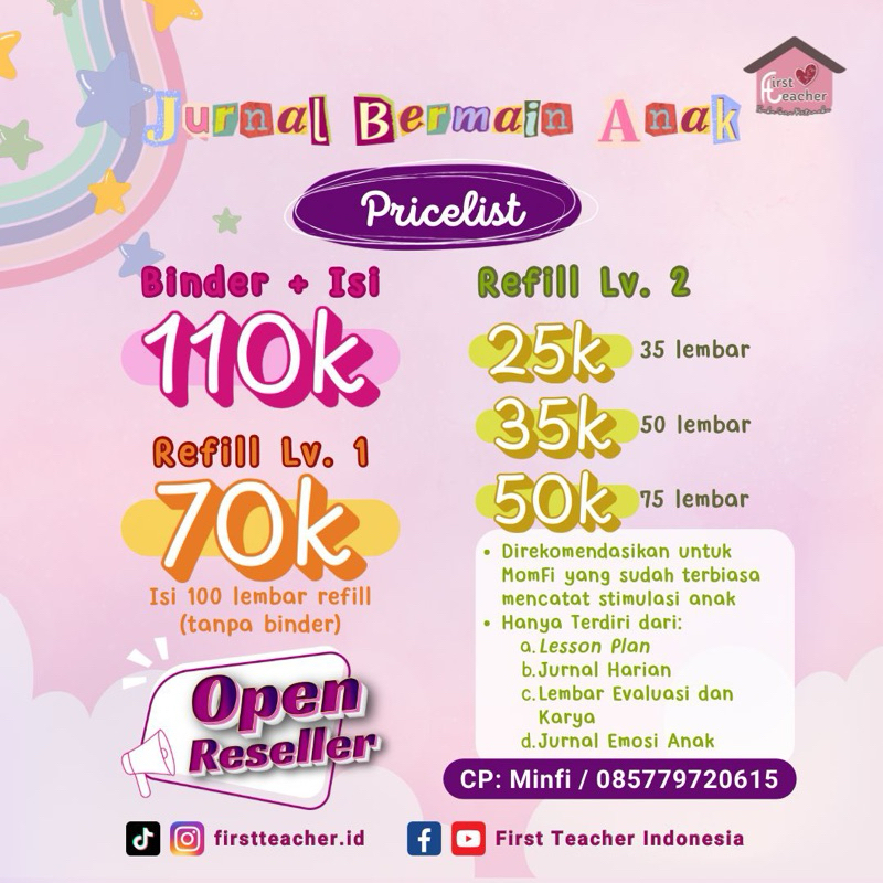 

Jurnal Bermain Anak First Teacher