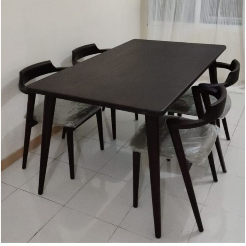 SET MEJA MAKAN JATI JEPARA