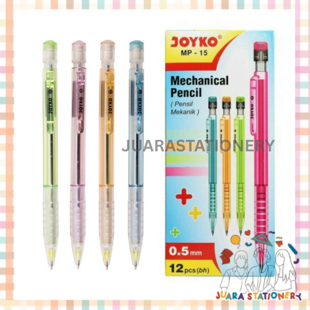

(990) Pensil Mekanik Joko MP-15 0.5 mm / Pensil Cetek Mechanical Pencil