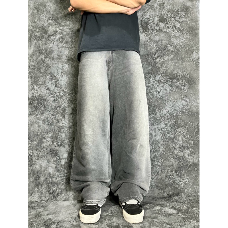 baggy jeans black wash ootj