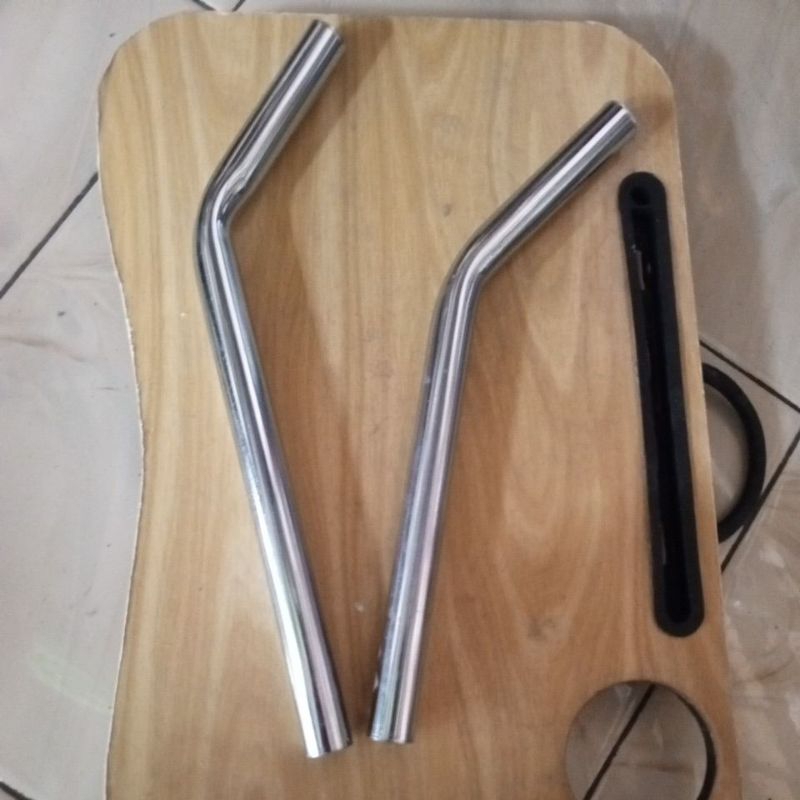 TIANG SADEL BENGKOK 40CM PLAT BESI TEBAL