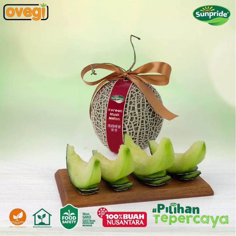 Melon korean musk sunpride/melon hijau/ per/butir