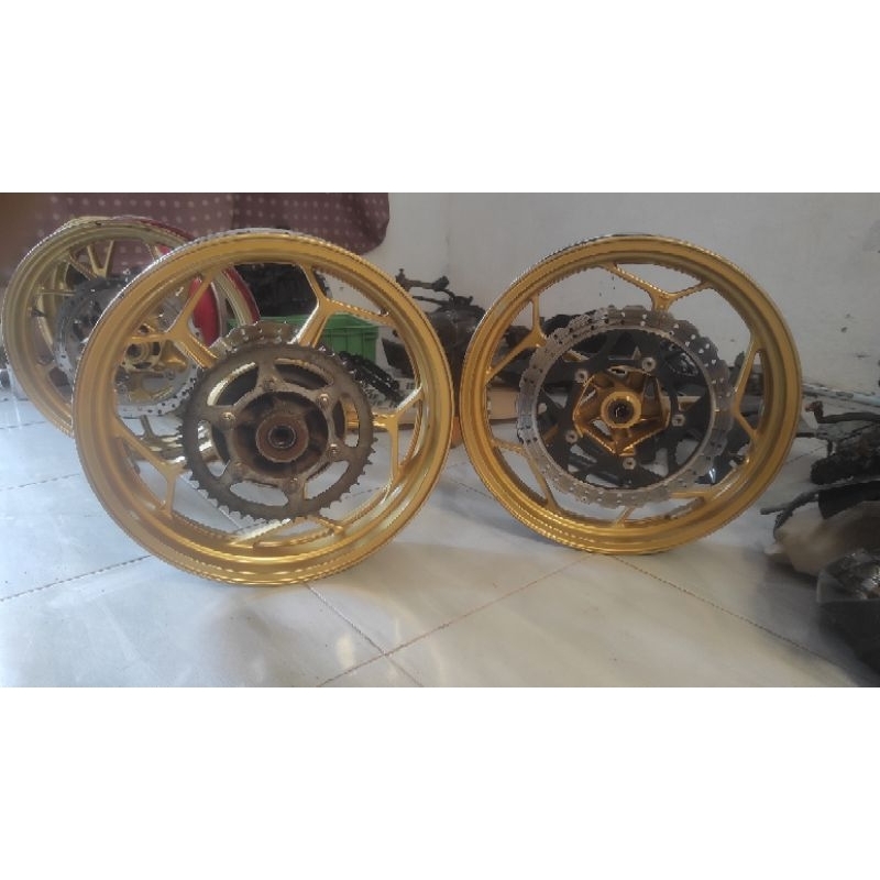 Velg pelg weelset set napgear ninja 250 fi z250 original