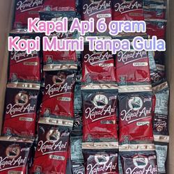 

KOPI Kapal API 6 gram Kopi Muri Tanpa Gula 1 Dus isi 20 Renteng - Mp Store117