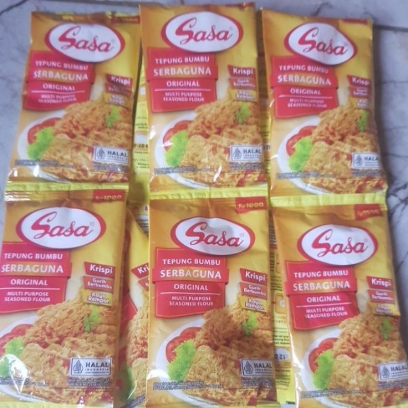 

Sasa Tepung Bumbu SERBAGUNA Rasa Original (1 renceng)