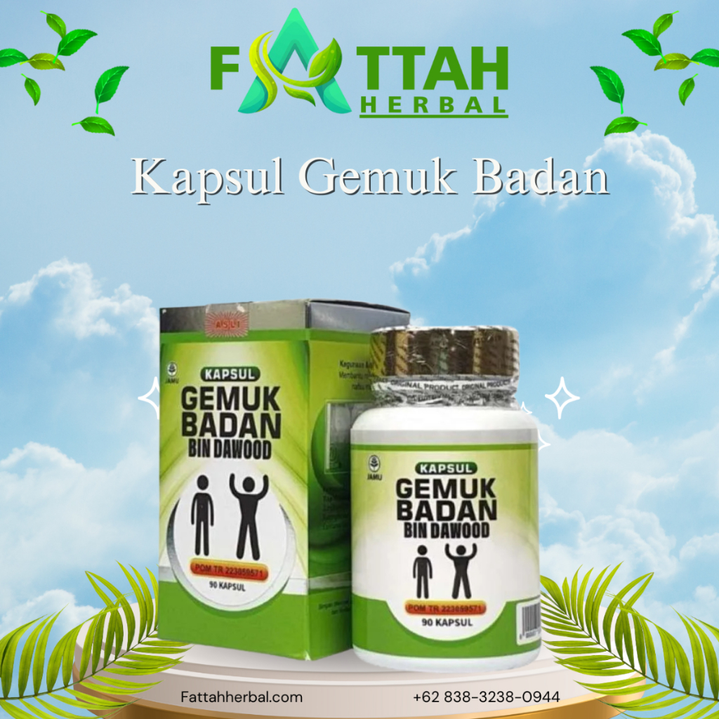 Kapsul Gemuk Badan isi 60 kapsul - Bin Dawood halal original Bpom