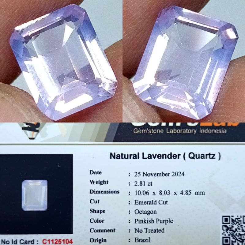 NATURAL LAVENDER QUARTZ MEMO GLI