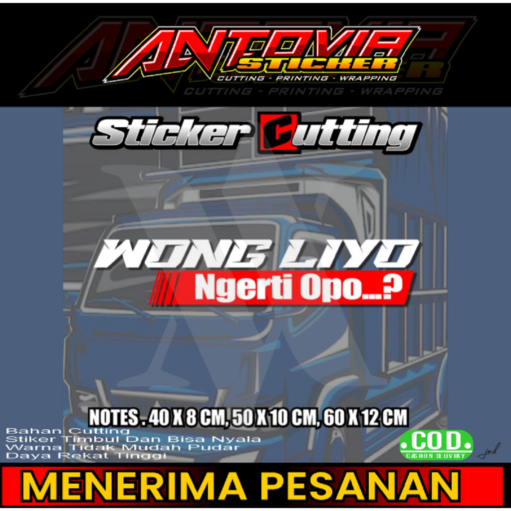 

Stiker Cutting Nyala Sticker Timbul Dan Nyala Wong Liyo Ngerenti Opo...