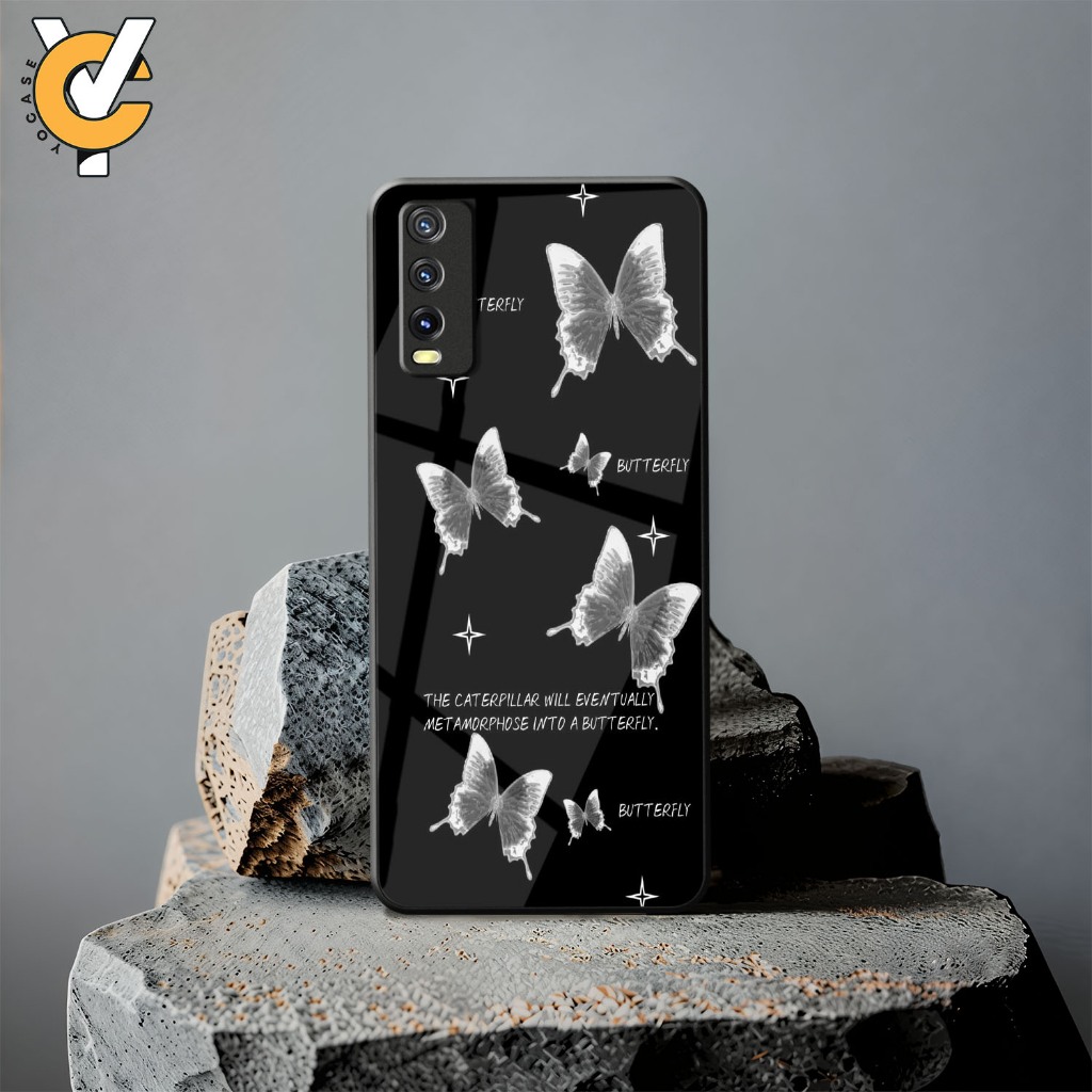 Softcase Kaca Vivo Y20 - Vivo V2029 - Softcase Kaca - Softcase Glass - Softcase Vivo Y20 - Casing HP