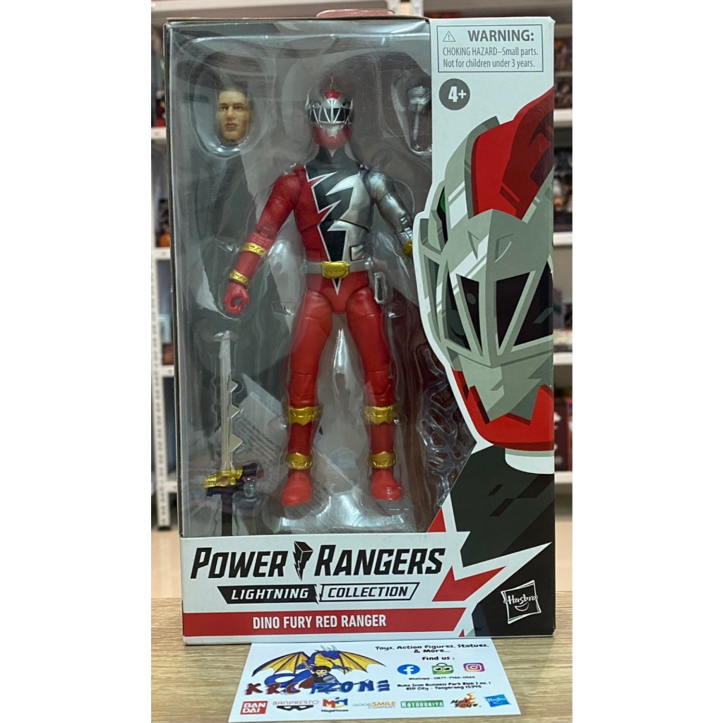 HASBRO LIGHTNING COLLECTION POWER RANGERS DINO FURY RED NOT SHF MAFEX