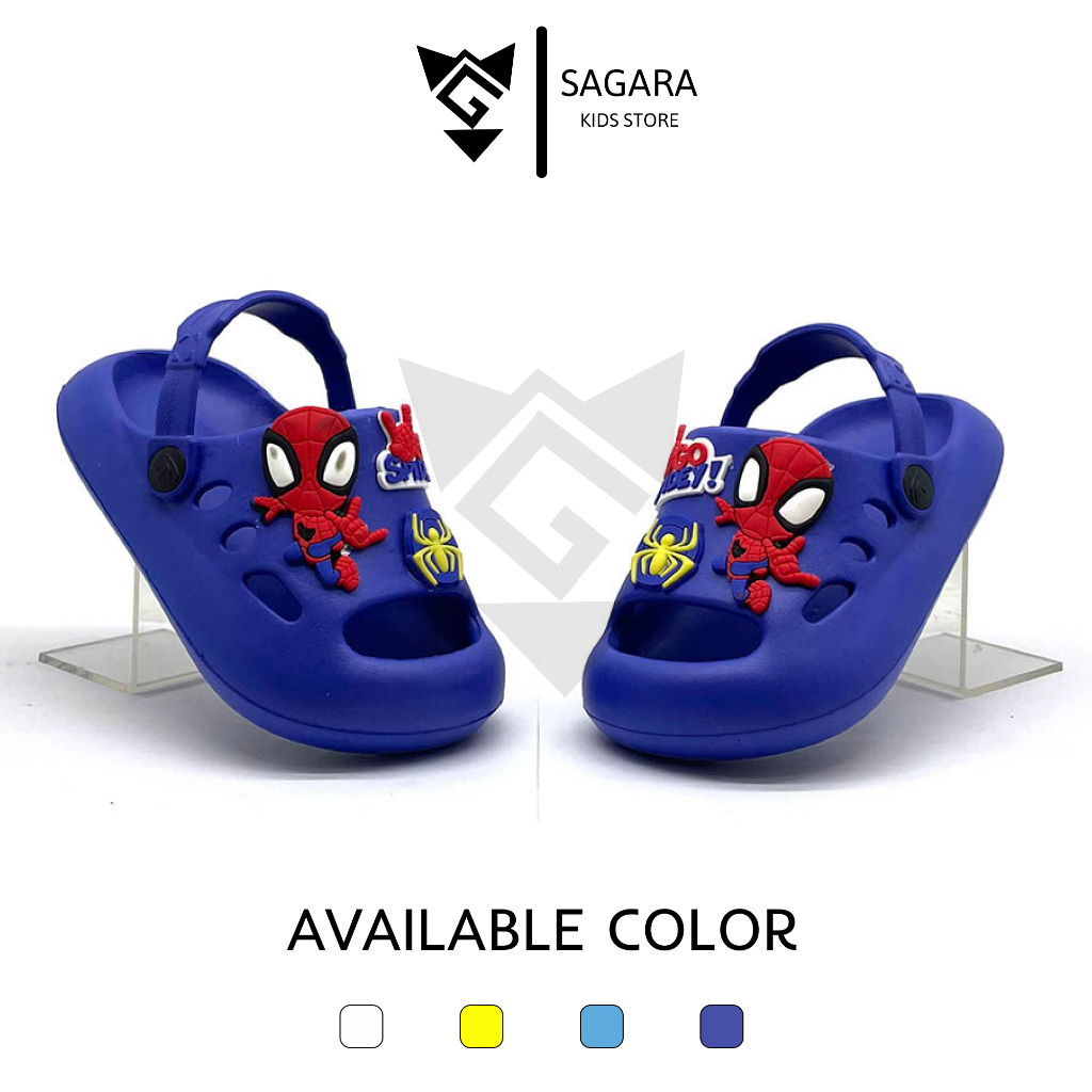 Kids Store - Sandal Anak Dulux Laki-Laki Tali Belakang Spiderman Selop Usia 1 - 5 tahun