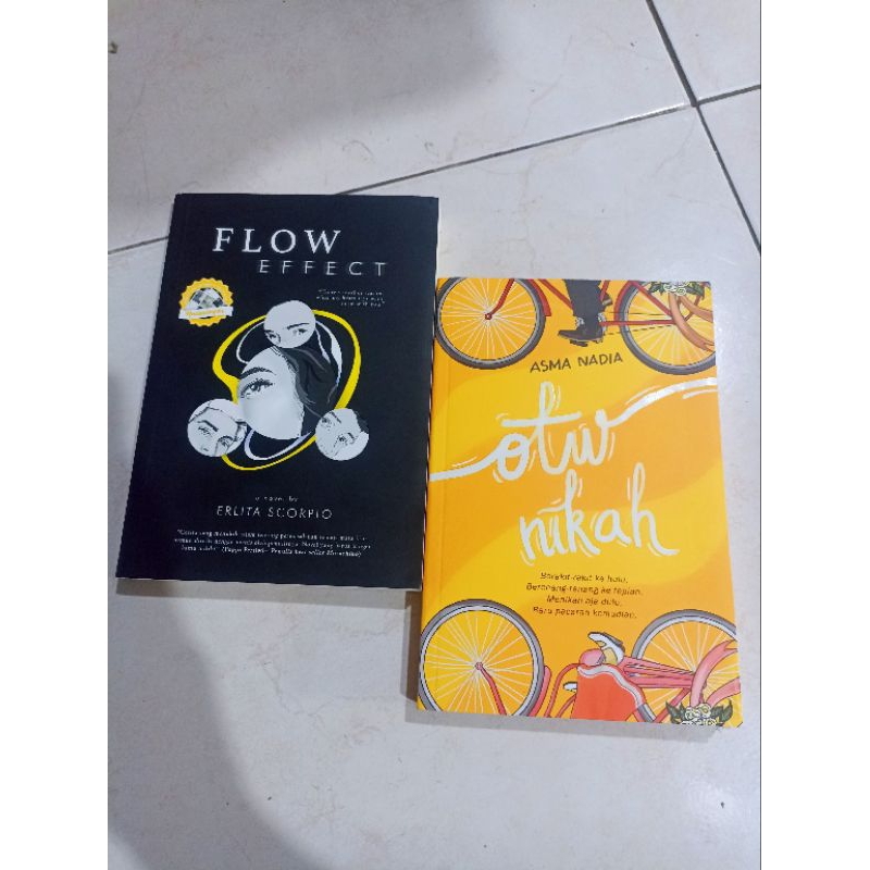 OBRAL BUKU MURAH ORIGINAL / NOVEL REMAJA / 1 PAKET 2 BUKU / FLOW EFFECT /  OTW NIKAH / ROMANCE / DEW