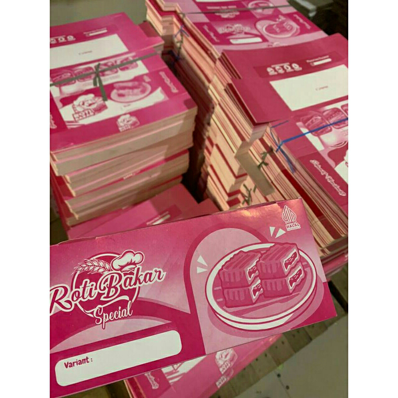 

#50Lembar Box Roti Bakar/Kemasan Roti Bakar/Kotak Roti Bakar/Bungkus Roti Bakar UK 20x9x7,3cm