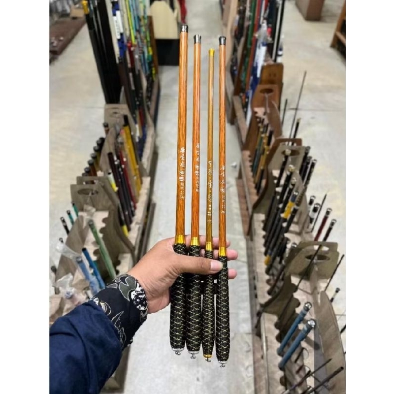 Joran Tegek Sheng yi Joran Microfishing tegek mini ruas pendek tegek lentur tegek 210cm 220cm 170cm 