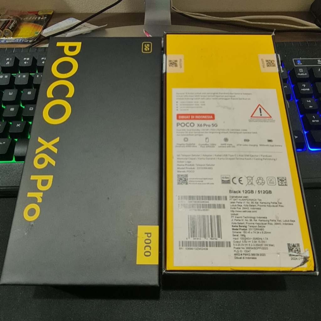 

BOX/DUS/KOTAK For POCO X6 Pro (Ex.Original)