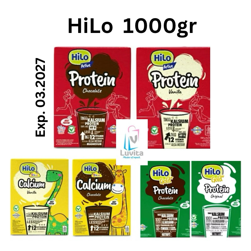 

HiLo School School Active dan Gold Chocolate Coklat /Vanila 1000gr 1kg