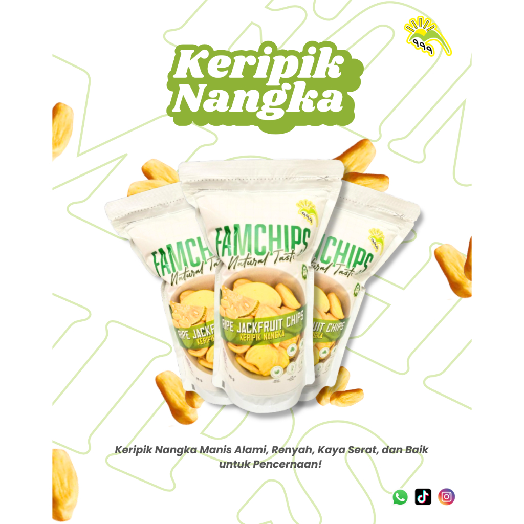 

Famchips Jackfruit Chips (Keripik Nangka)