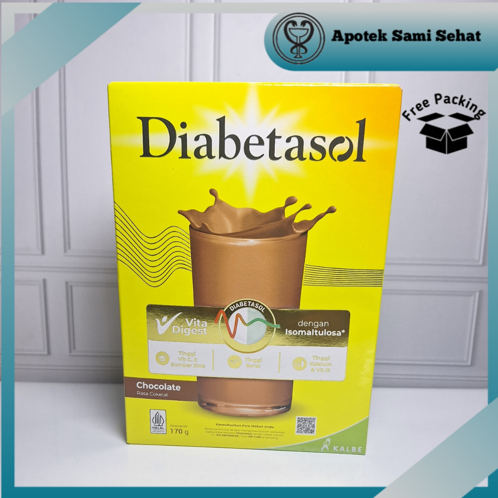 

1 BOX SUSU DIABETASOL VITA DIGEST RASA CHOCOLATE 170 G
